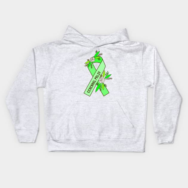 Cerebral Palsy Awareness Kids Hoodie by Sloth Station